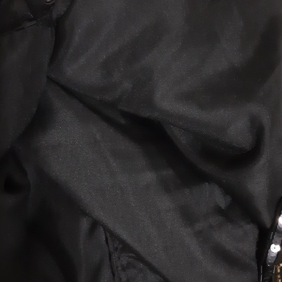 Vintage skirt women sequins detail short black event retro Y2K classic luxury 14 - Picture 8 of 8